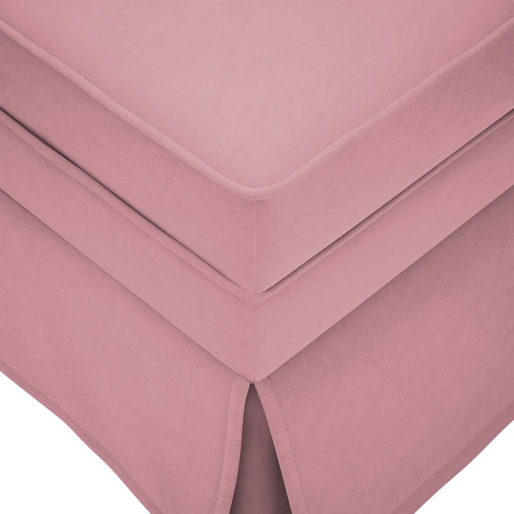 Chaise longue met bolster en rechterarmleuning fluweel roze is nu te koop bij PeponiXL, paradijselijk wonen!