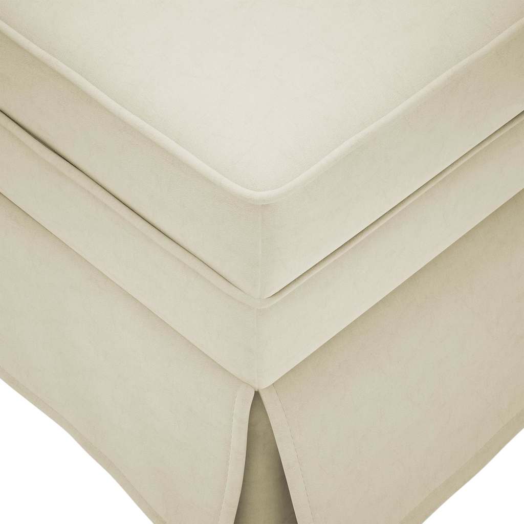 Chaise longue met bolster en rechterarmleuning fluweel crème is nu te koop bij PeponiXL, paradijselijk wonen!