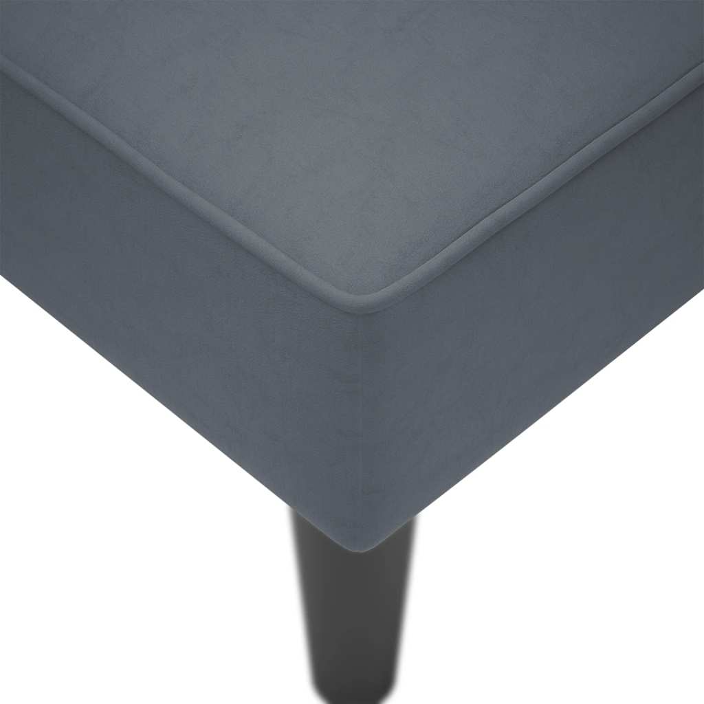 Chaise longue met rechterarmleuning fluweel donkergrijs is nu te koop bij PeponiXL, paradijselijk wonen!