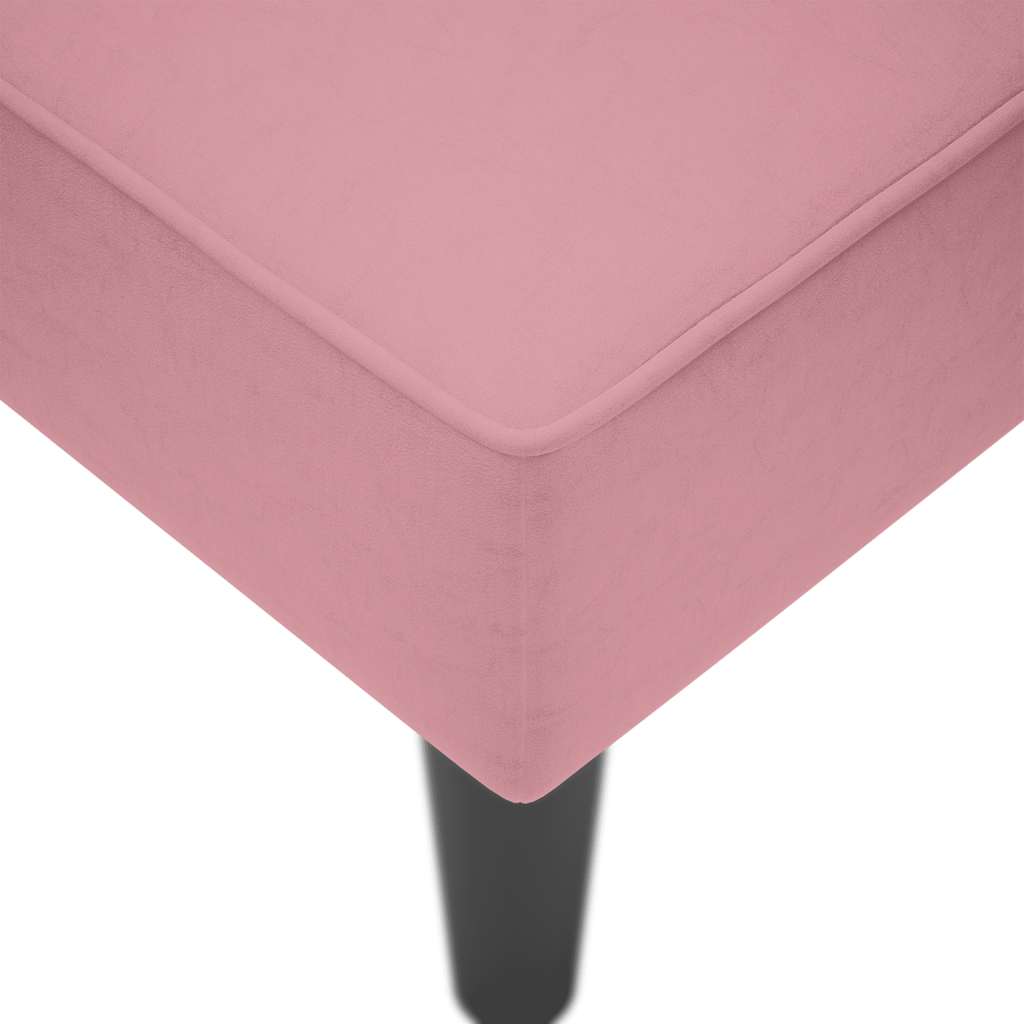 Chaise longue met rechterarmleuning fluweel roze is nu te koop bij PeponiXL, paradijselijk wonen!