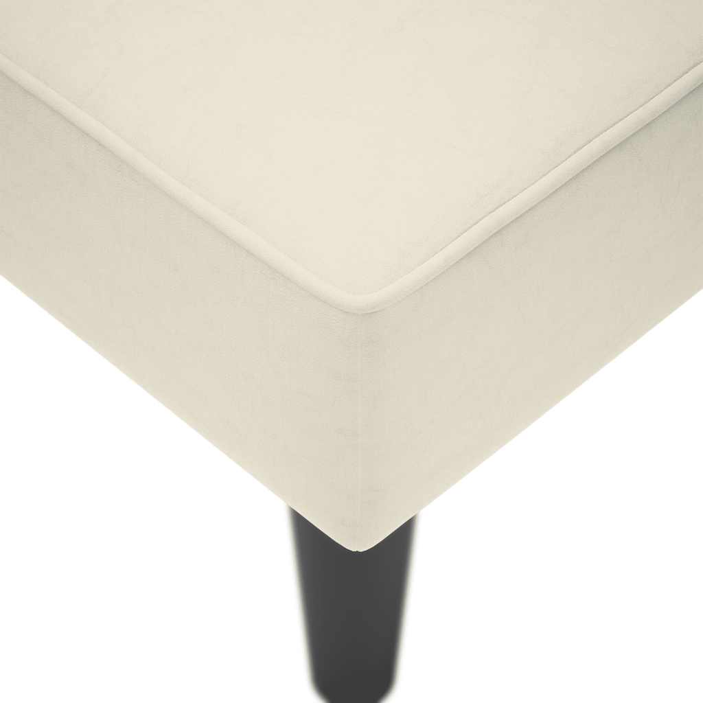 Chaise longue met rechterarmleuning fluweel crèmekleurig is nu te koop bij PeponiXL, paradijselijk wonen!