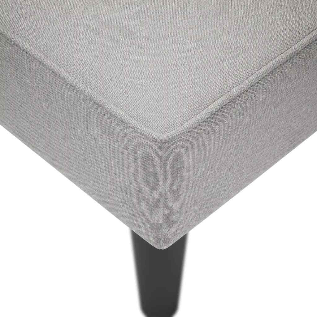 Chaise longue met rechterarmleuning stof wolk grijs is nu te koop bij PeponiXL, paradijselijk wonen!