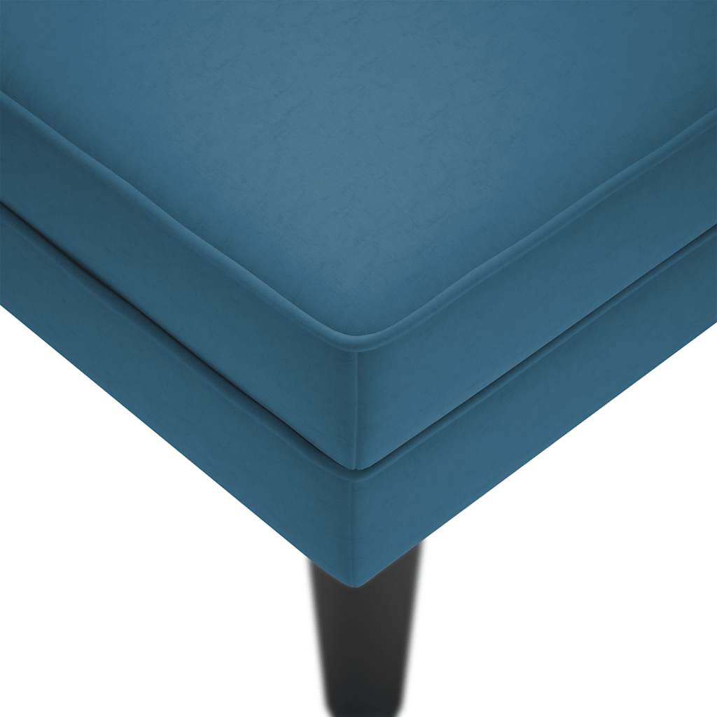 Chaise longue met kussen en rechterarmleuning fluweel blauw is nu te koop bij PeponiXL, paradijselijk wonen!