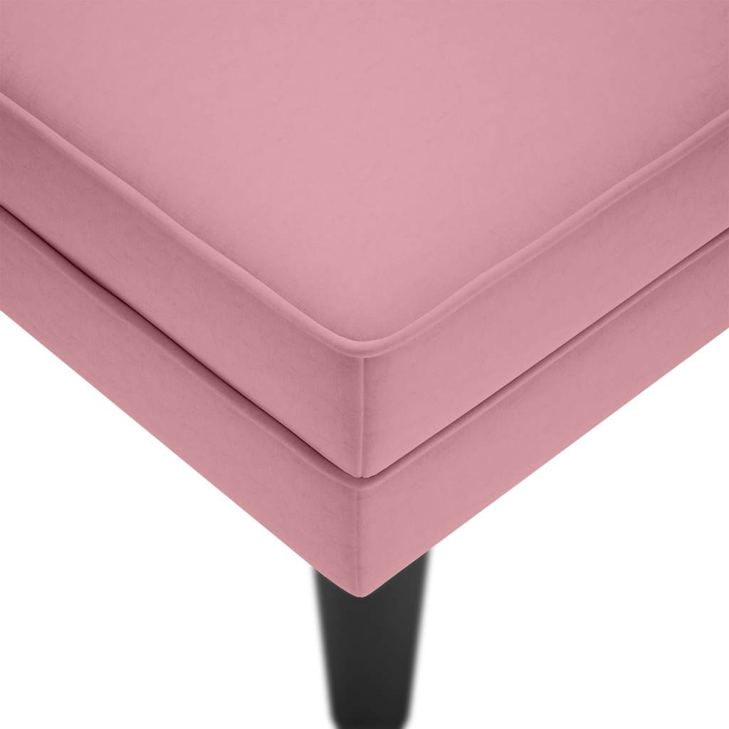 Chaise longue met kussen en rechterarmleuning fluweel roze is nu te koop bij PeponiXL, paradijselijk wonen!