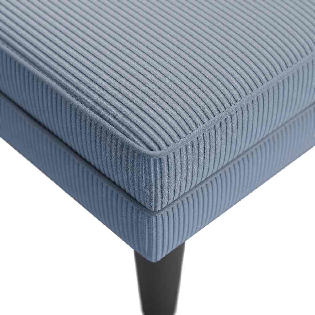 Chaise longue met kussen corduroy stof blauw is nu te koop bij PeponiXL, paradijselijk wonen!