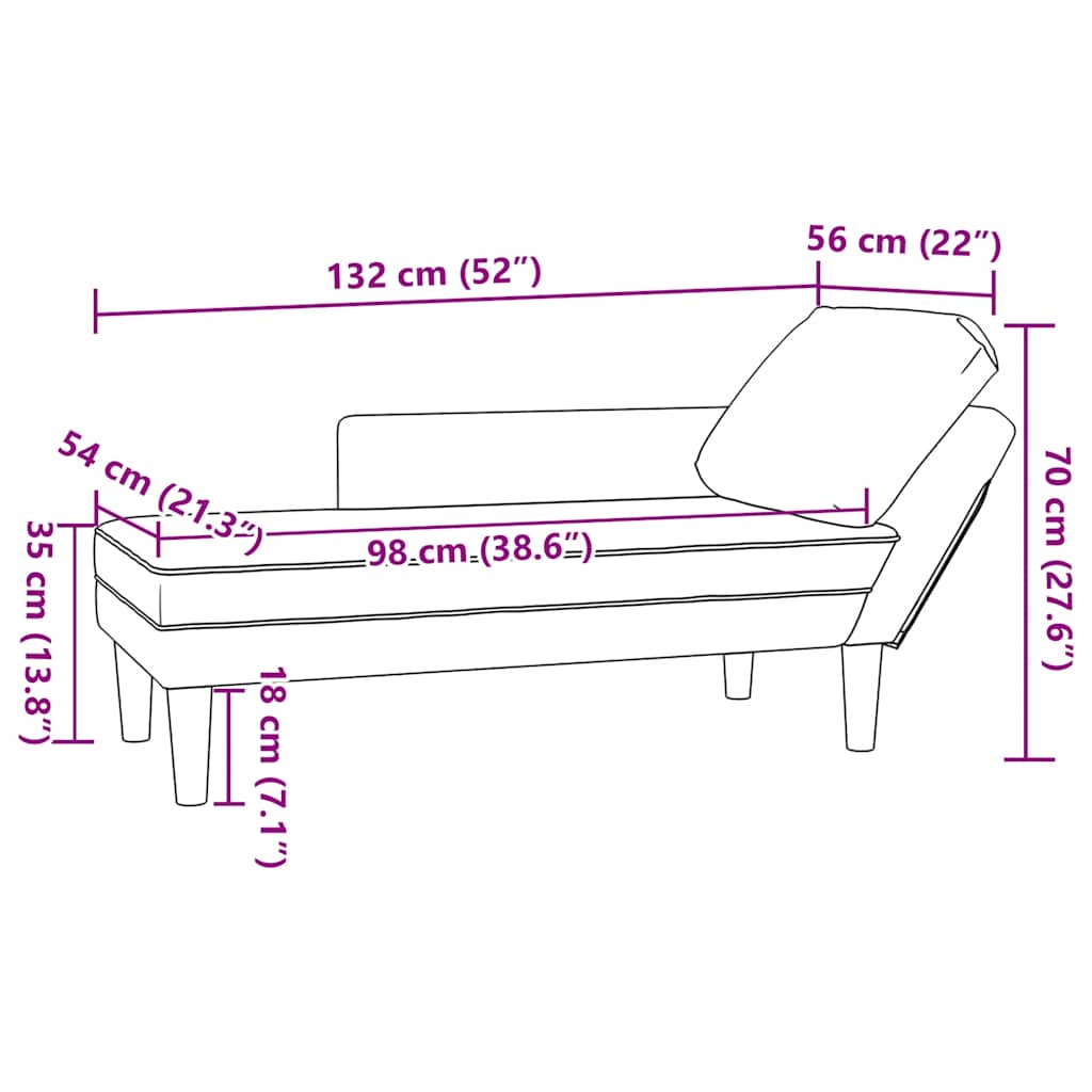 Chaise longue met kussen corduroy stof lichtgeel is nu te koop bij PeponiXL, paradijselijk wonen!