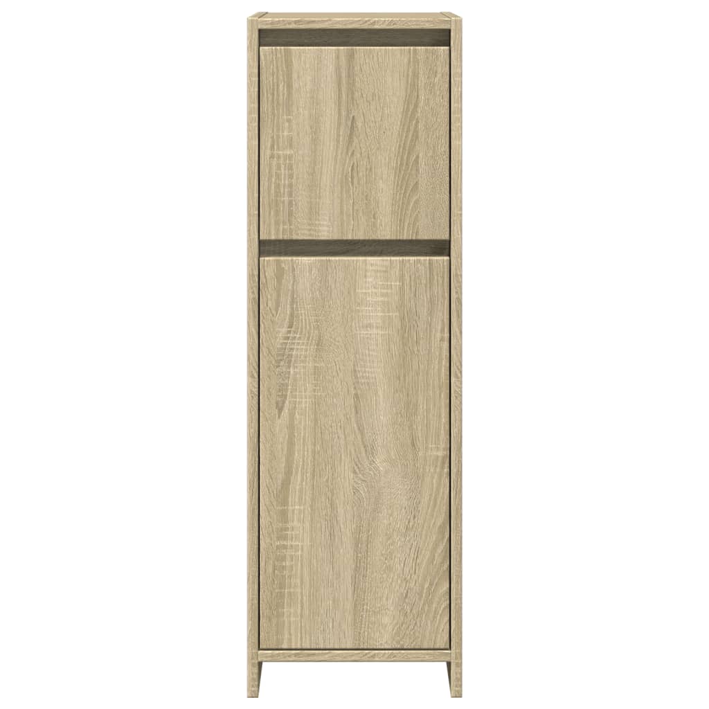 Badkamerkast 30x30x95 cm spaanplaat sonoma eikenkleurig is nu te koop bij PeponiXL, paradijselijk wonen!