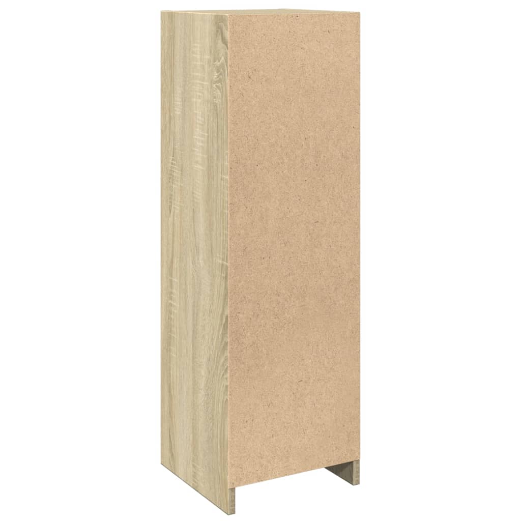Badkamerkast 30x30x95 cm spaanplaat sonoma eikenkleurig is nu te koop bij PeponiXL, paradijselijk wonen!