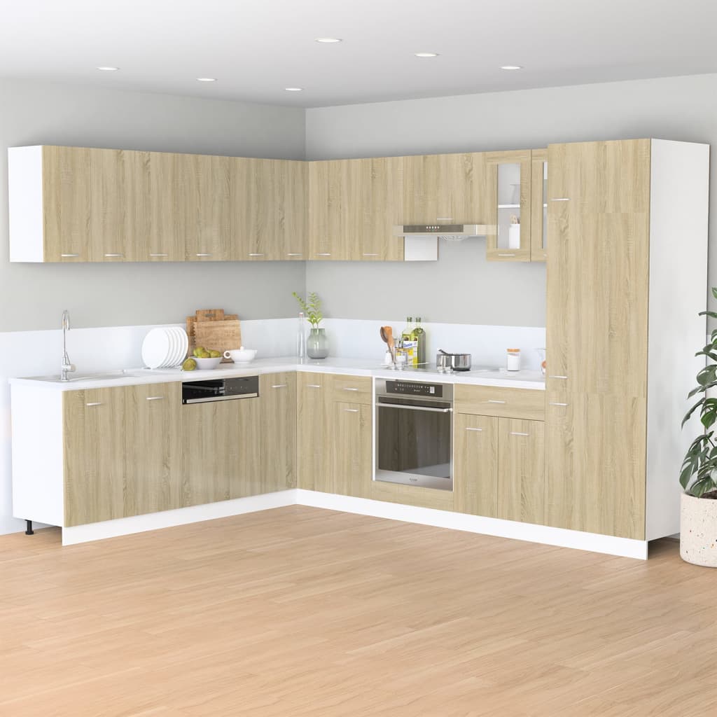 Bovenkast Lyon 60x31x40 cm bewerkt hout sonoma eikenkleurig is nu te koop bij PeponiXL, paradijselijk wonen!