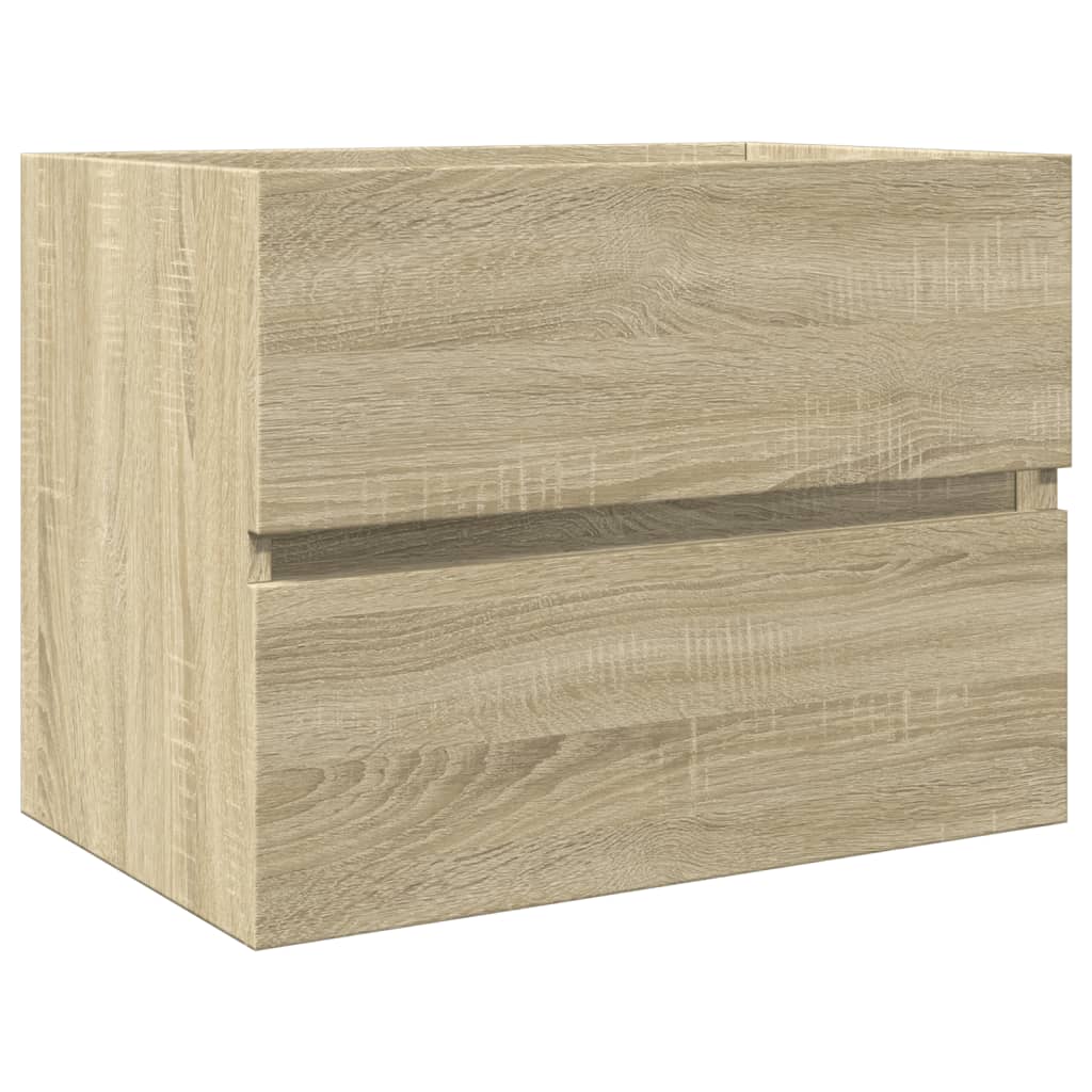 Wastafelkast 60x38,5x45 cm spaanplaat sonoma eikenkleurig is nu te koop bij PeponiXL, paradijselijk wonen!