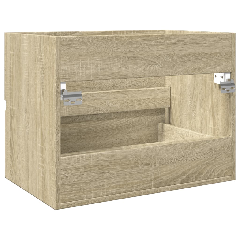 Wastafelkast 60x38,5x45 cm spaanplaat sonoma eikenkleurig is nu te koop bij PeponiXL, paradijselijk wonen!