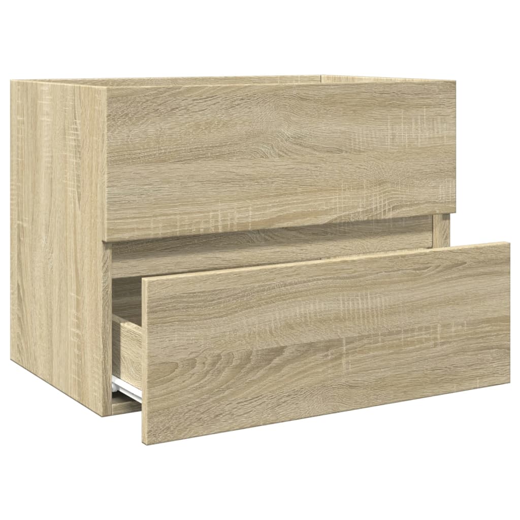 Wastafelkast 60x38,5x45 cm spaanplaat sonoma eikenkleurig is nu te koop bij PeponiXL, paradijselijk wonen!