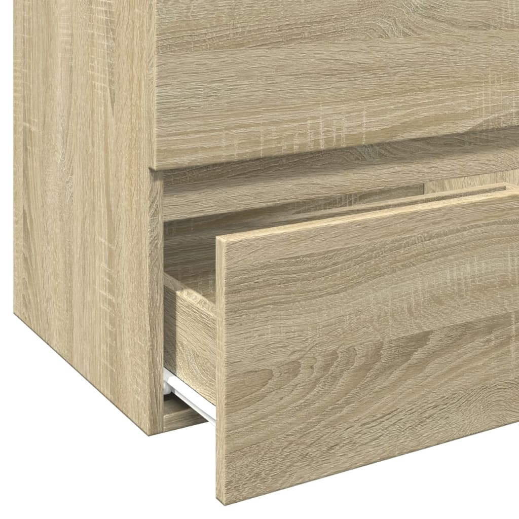 Wastafelkast 60x38,5x45 cm spaanplaat sonoma eikenkleurig is nu te koop bij PeponiXL, paradijselijk wonen!