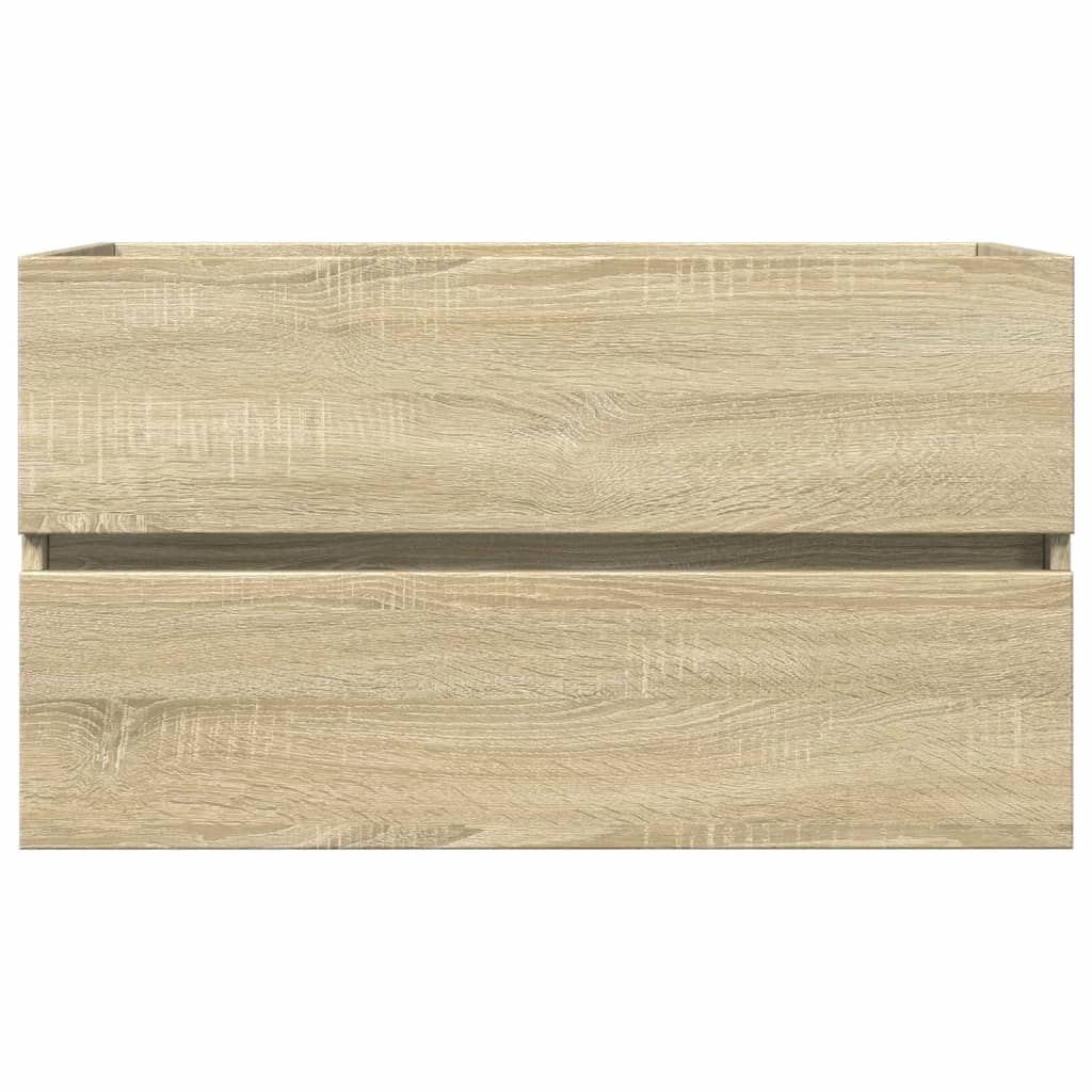 Wastafelkast 80x38,5x45 cm spaanplaat sonoma eikenkleurig is nu te koop bij PeponiXL, paradijselijk wonen!