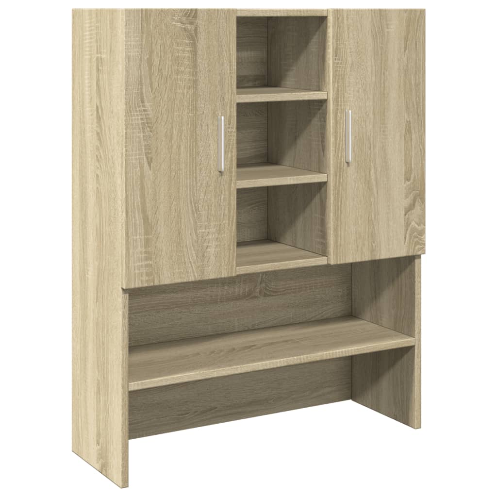 Wasmachinekast 70,5x24x90 cm sonoma eikenkleurig is nu te koop bij PeponiXL, paradijselijk wonen!