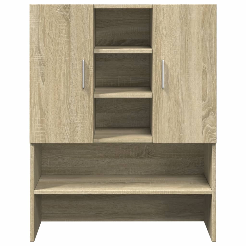 Wasmachinekast 70,5x24x90 cm sonoma eikenkleurig is nu te koop bij PeponiXL, paradijselijk wonen!