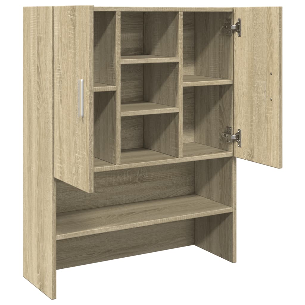 Wasmachinekast 70,5x24x90 cm sonoma eikenkleurig is nu te koop bij PeponiXL, paradijselijk wonen!