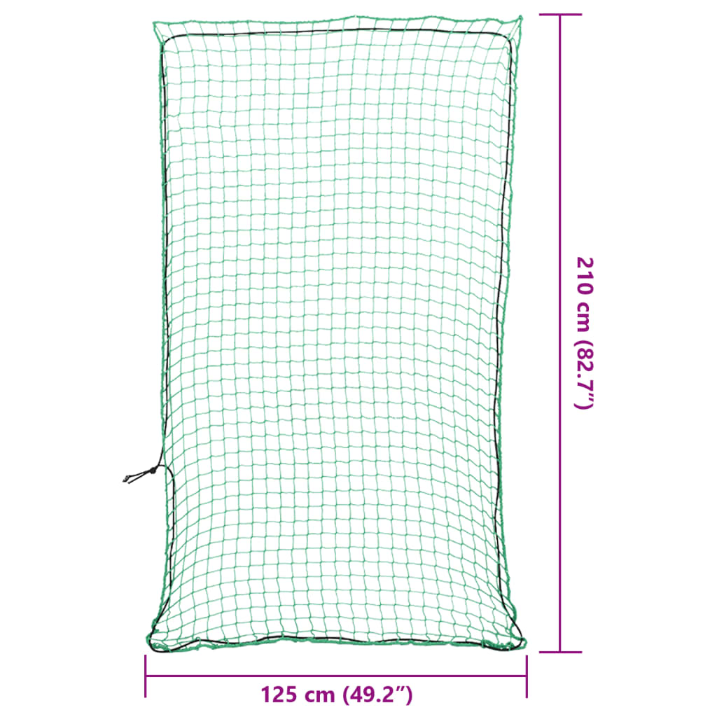 Aanhangwagennet elastisch touw 2,1x1,25 m polypropeen groen is nu te koop bij PeponiXL, paradijselijk wonen!