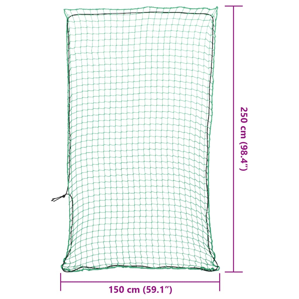 Aanhangwagennet elastisch touw 2,5x1,5 m polypropeen groen is nu te koop bij PeponiXL, paradijselijk wonen!