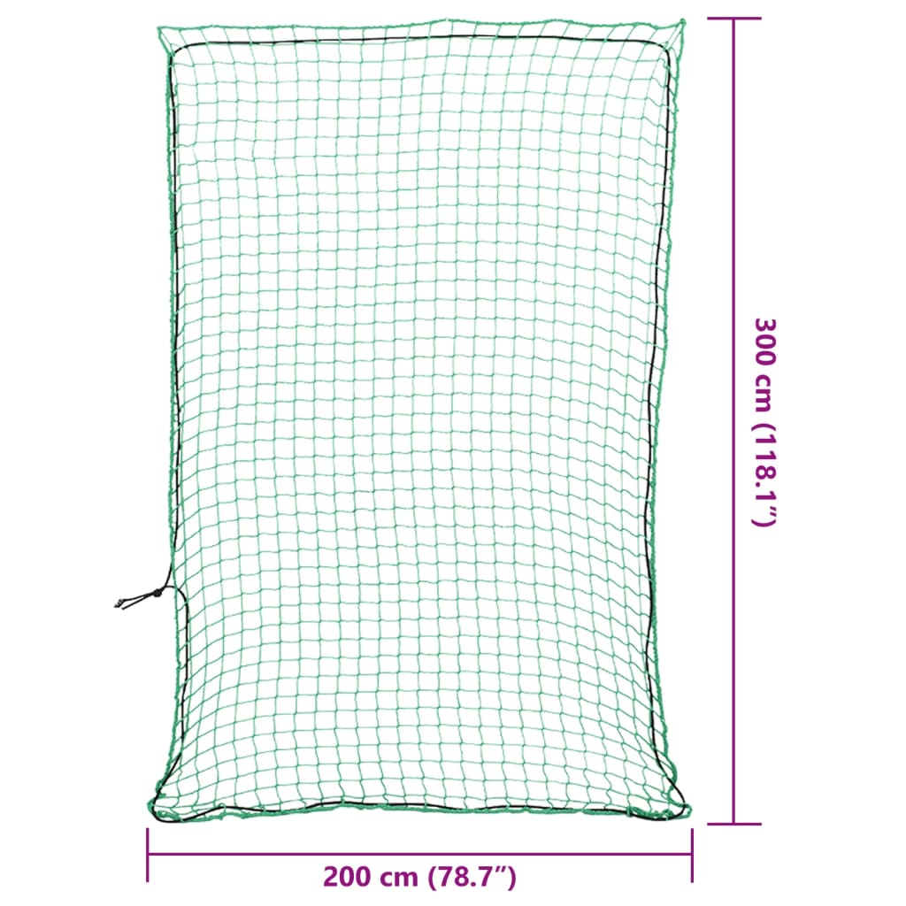 Aanhangwagennet elastisch touw 3x2 m polypropeen groen is nu te koop bij PeponiXL, paradijselijk wonen!