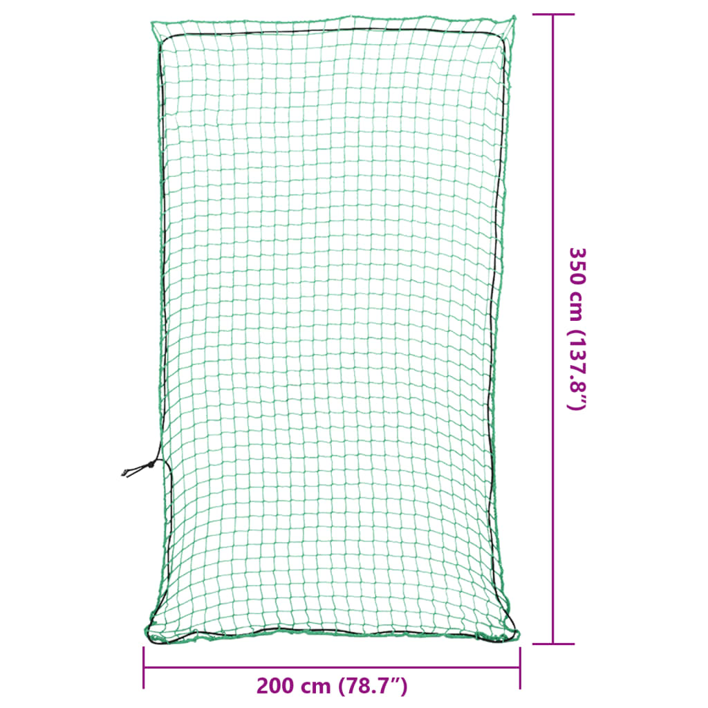 Aanhangwagennet elastisch touw 3,5x2 m polypropeen groen is nu te koop bij PeponiXL, paradijselijk wonen!