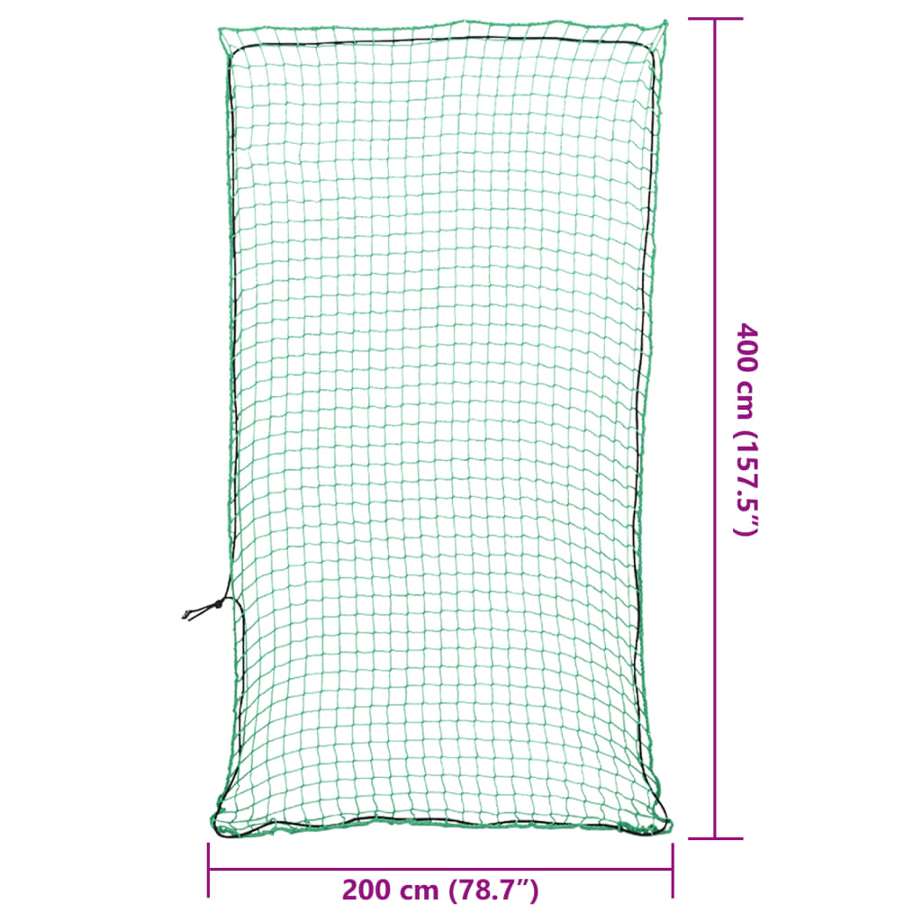 Aanhangwagennet elastisch touw 4x2 m polypropeen groen is nu te koop bij PeponiXL, paradijselijk wonen!