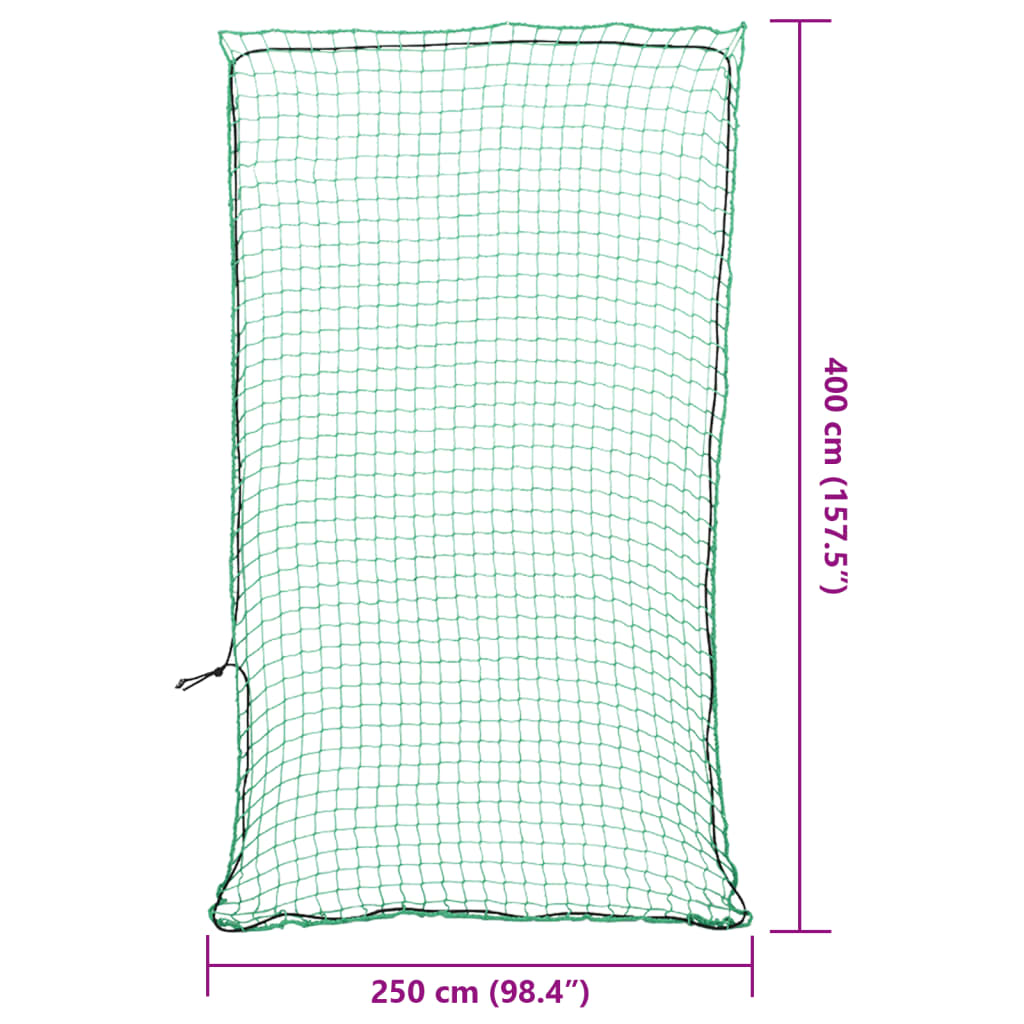 Aanhangwagennet elastisch touw 4x2,5 m polypropeen groen is nu te koop bij PeponiXL, paradijselijk wonen!