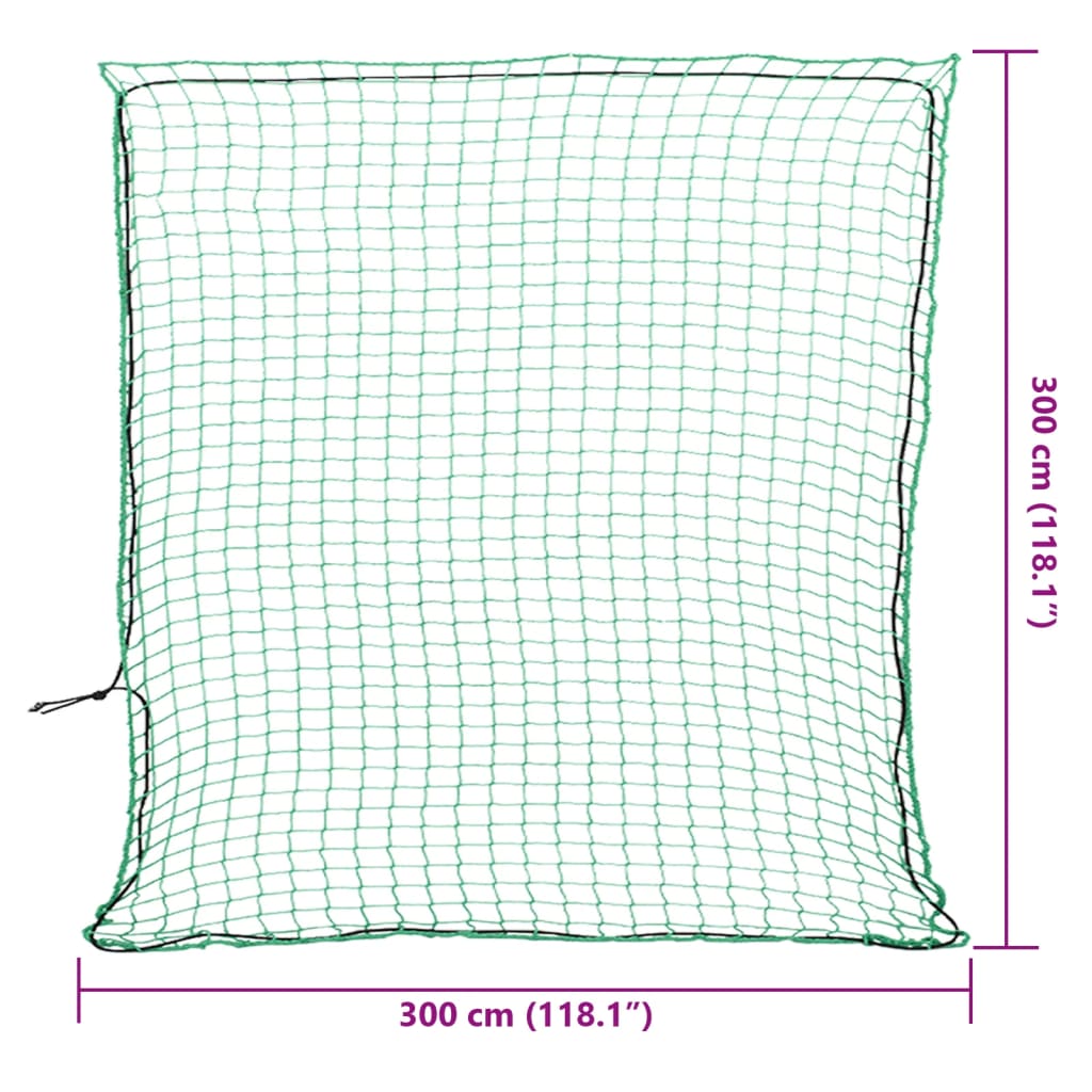 Aanhangwagennet elastisch touw 3x3 m polypropeen groen is nu te koop bij PeponiXL, paradijselijk wonen!
