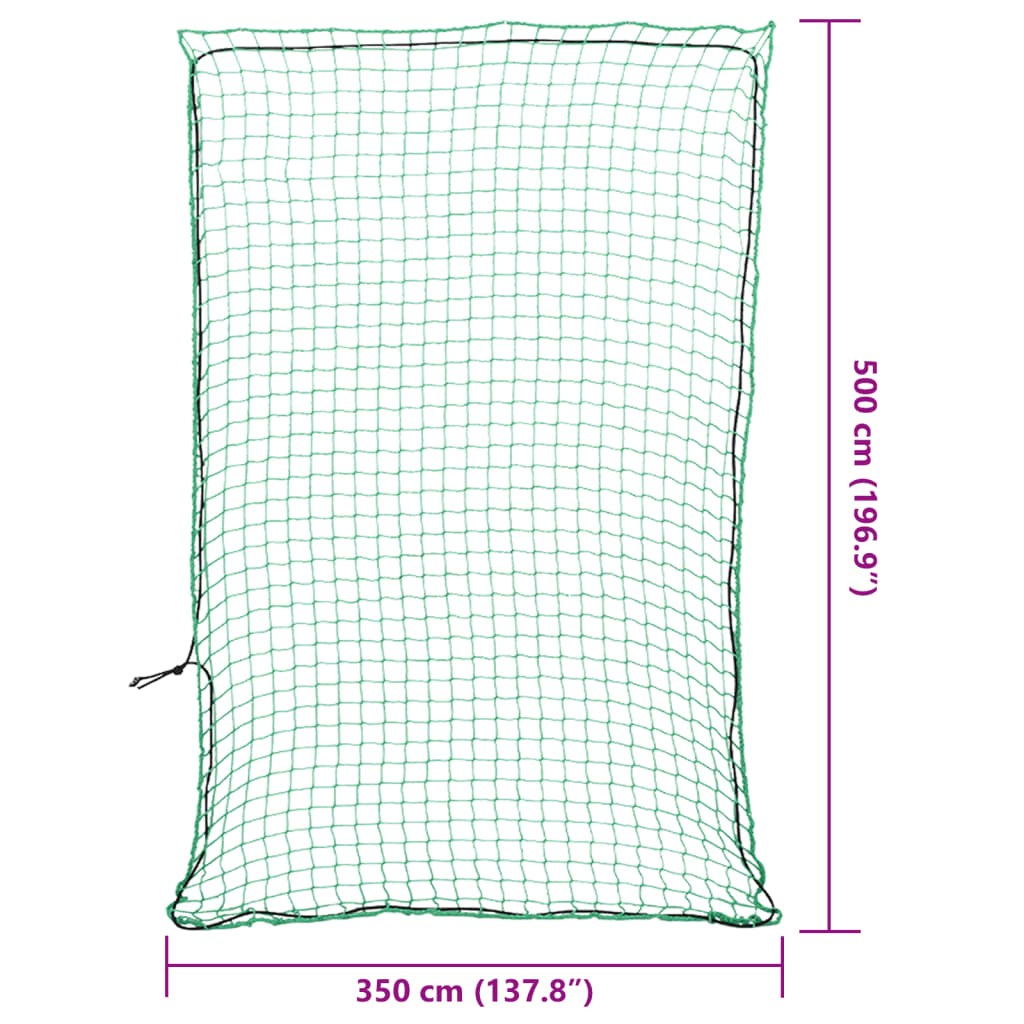 Aanhangwagennet elastisch touw 5x3,5 m polypropeen groen is nu te koop bij PeponiXL, paradijselijk wonen!