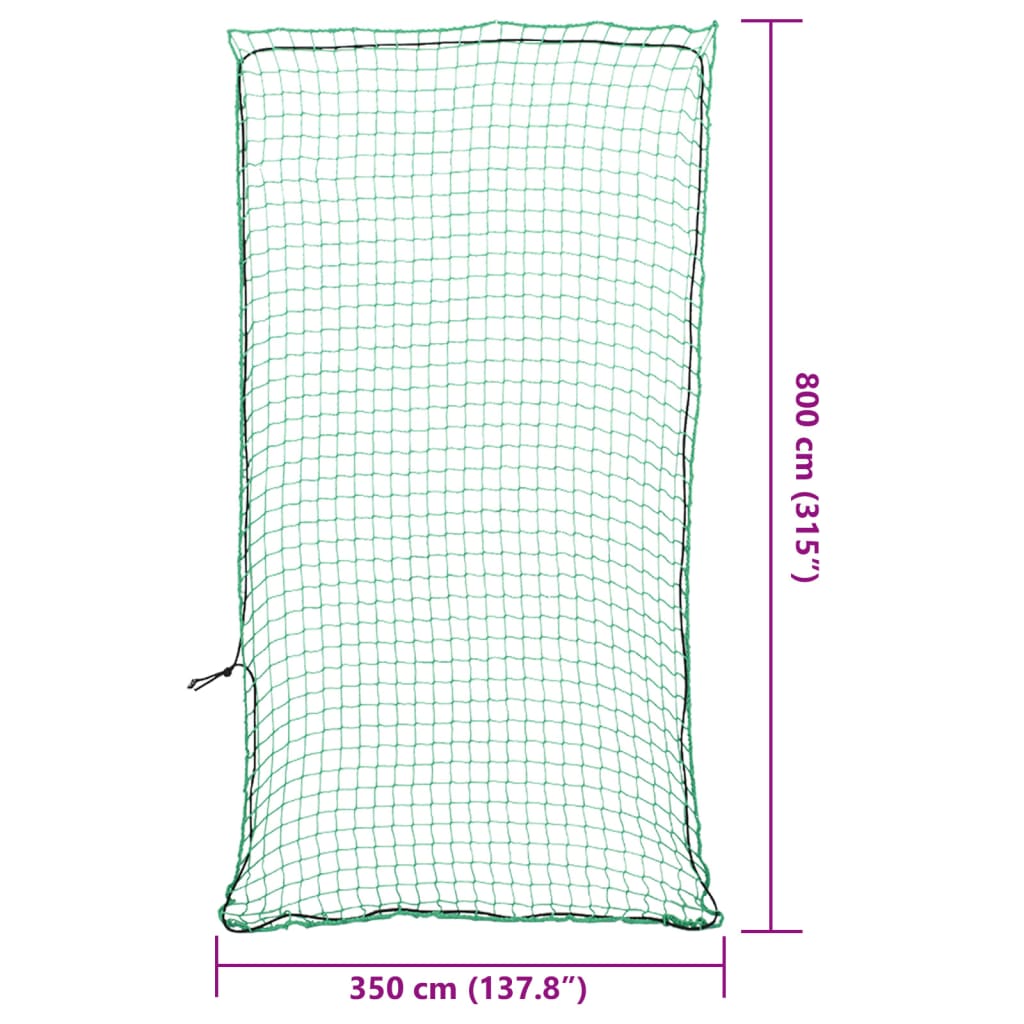 Aanhangwagennet elastisch touw 8x3,5 m polypropeen groen is nu te koop bij PeponiXL, paradijselijk wonen!