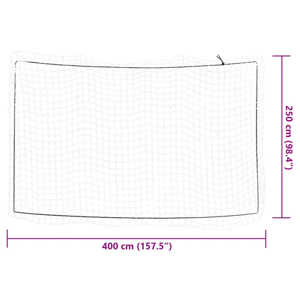 Aanhangwagennet elastisch touw 4x2,5 m polypropeen wit is nu te koop bij PeponiXL, paradijselijk wonen!