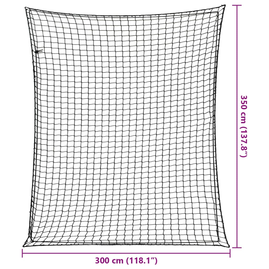 Aanhangwagennet elastisch touw 3,5x3 m polypropeen zwart is nu te koop bij PeponiXL, paradijselijk wonen!