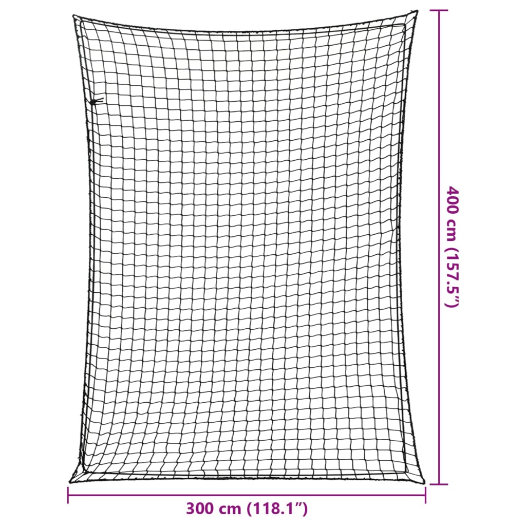 Aanhangwagennet elastisch touw 4x3 m polypropeen zwart is nu te koop bij PeponiXL, paradijselijk wonen!