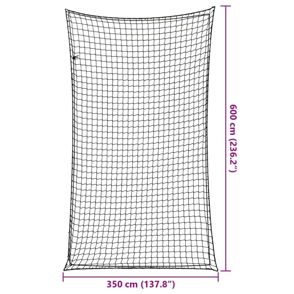 Aanhangwagennet elastisch touw 6x3,5 m polypropeen zwart is nu te koop bij PeponiXL, paradijselijk wonen!
