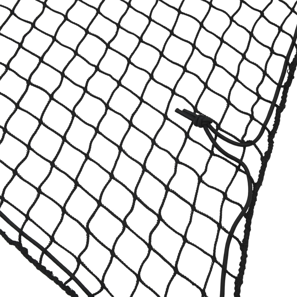 Aanhangwagennet elastisch touw 7x3,5 m polypropeen zwart is nu te koop bij PeponiXL, paradijselijk wonen!