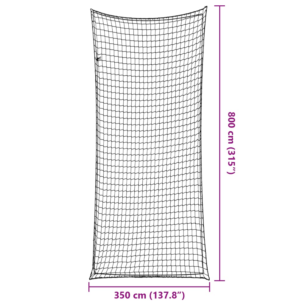 Aanhangwagennet elastisch touw 8x3,5 m polypropeen zwart is nu te koop bij PeponiXL, paradijselijk wonen!