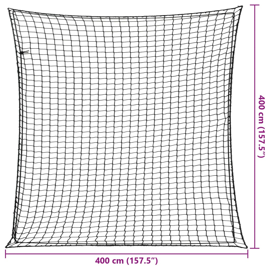 Aanhangwagennet elastisch touw 4x4 m polypropeen zwart is nu te koop bij PeponiXL, paradijselijk wonen!