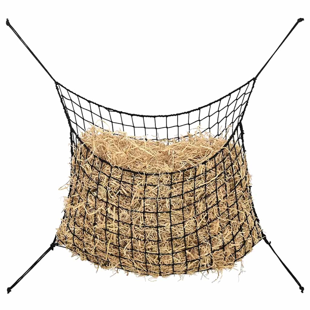 Hooinetten 2 st 75x50 cm rond polypropeen zwart is nu te koop bij PeponiXL, paradijselijk wonen!