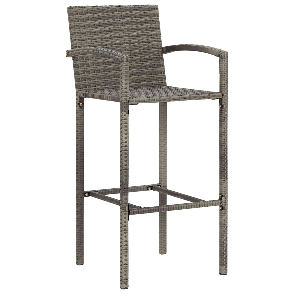 3-delige Tuinbarset massief acaciahout en poly rattan grijs is nu te koop bij PeponiXL, paradijselijk wonen!