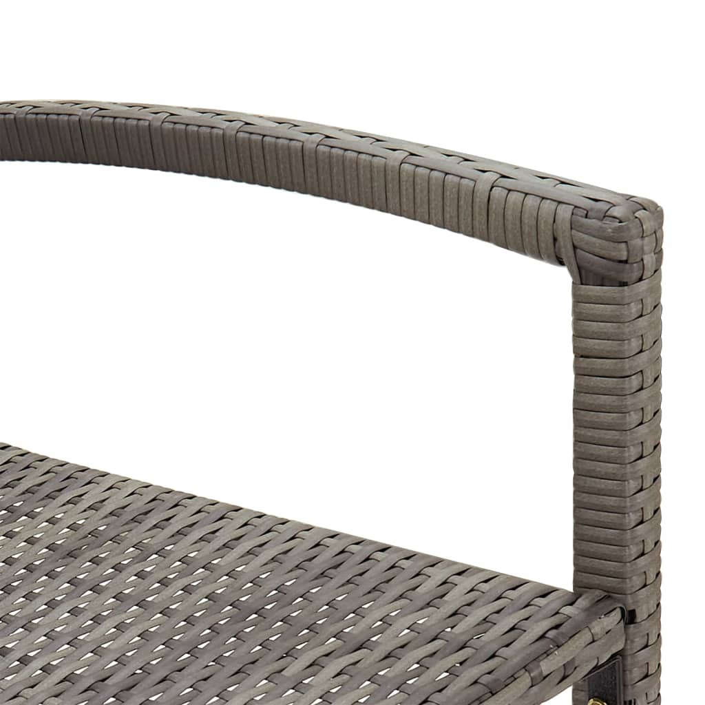 5-delige Tuinbarset massief acaciahout en poly rattan grijs is nu te koop bij PeponiXL, paradijselijk wonen!
