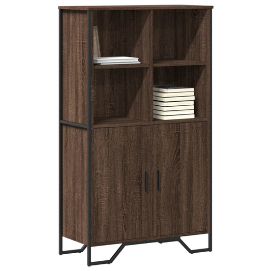 Hoge kast 79,5x35,5x137,5 cm bewerkt hout bruin eikenkleur is nu te koop bij PeponiXL, paradijselijk wonen!