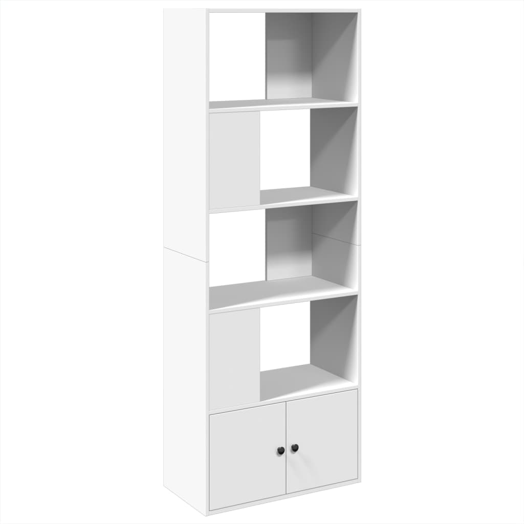 Boekenkast 70x36x189 cm bewerkt hout wit is nu te koop bij PeponiXL, paradijselijk wonen!