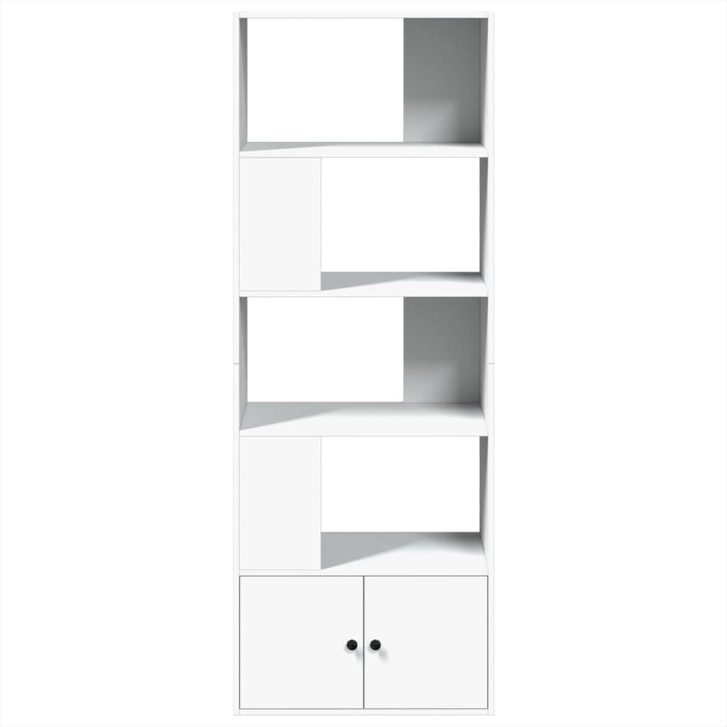 Boekenkast 70x36x189 cm bewerkt hout wit is nu te koop bij PeponiXL, paradijselijk wonen!
