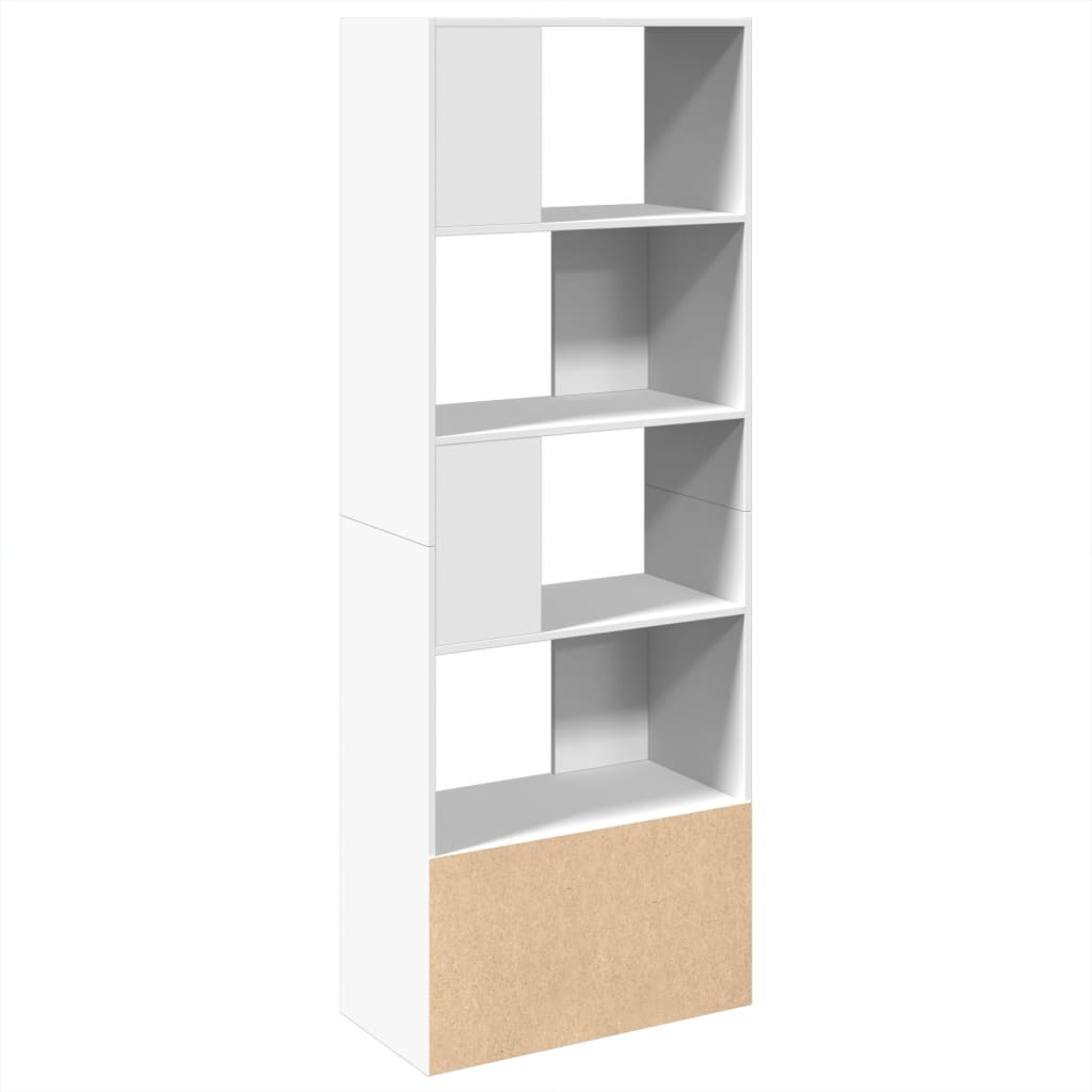 Boekenkast 70x36x189 cm bewerkt hout wit is nu te koop bij PeponiXL, paradijselijk wonen!