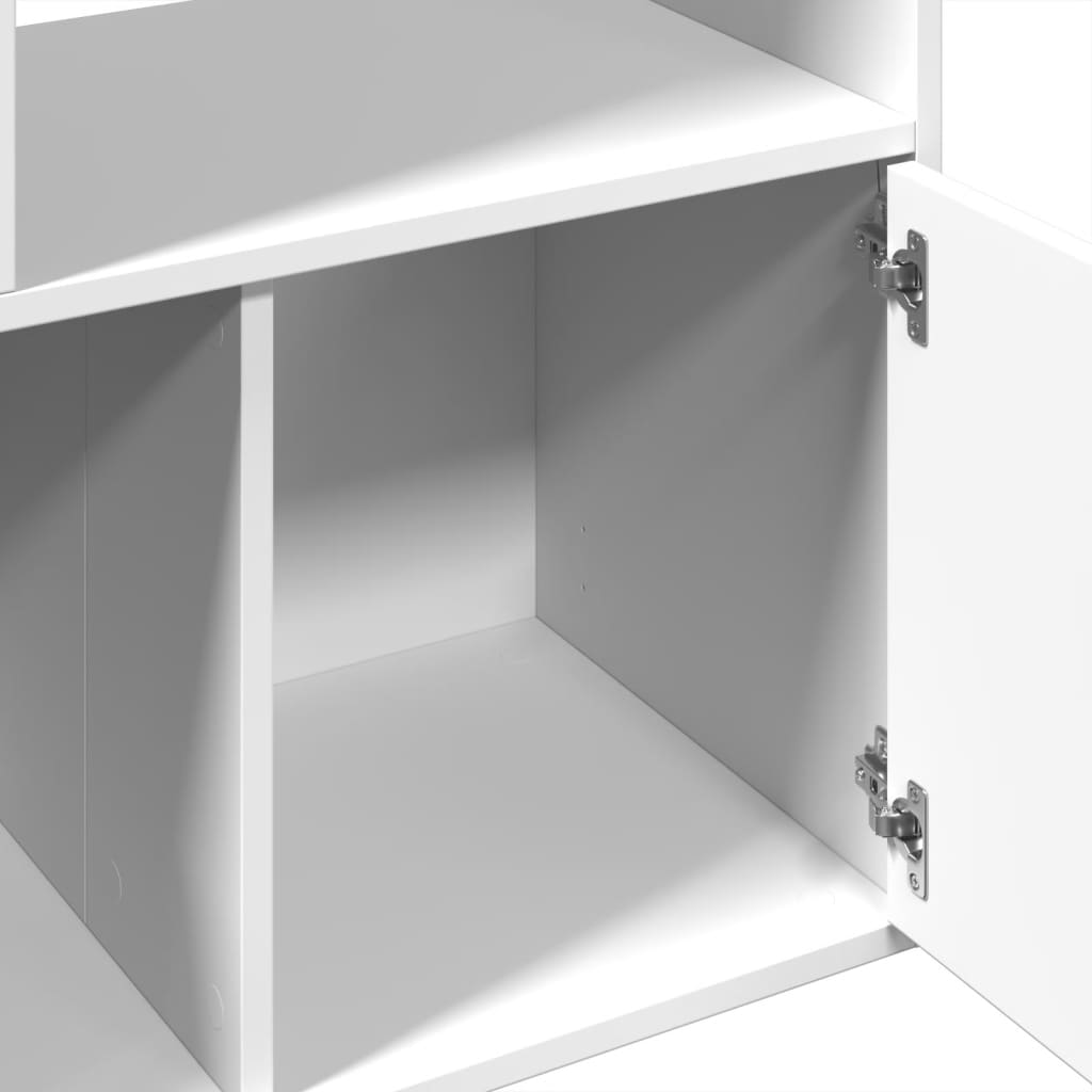 Boekenkast 70x36x189 cm bewerkt hout wit is nu te koop bij PeponiXL, paradijselijk wonen!