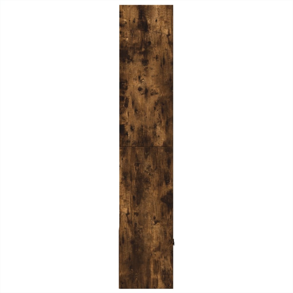 Boekenkast 70x36x189 cm bewerkt hout gerookt eikenkleurig is nu te koop bij PeponiXL, paradijselijk wonen!