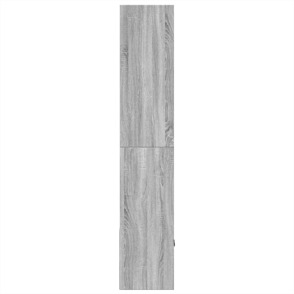 Boekenkast 70x36x189 cm bewerkt hout grijs sonoma eikenkleurig is nu te koop bij PeponiXL, paradijselijk wonen!