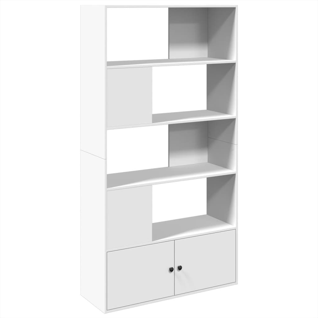 Boekenkast 100x36x189 cm bewerkt hout wit is nu te koop bij PeponiXL, paradijselijk wonen!