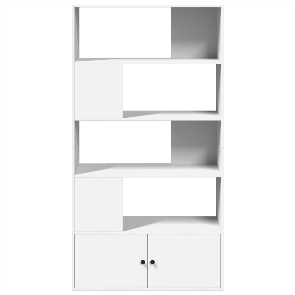 Boekenkast 100x36x189 cm bewerkt hout wit is nu te koop bij PeponiXL, paradijselijk wonen!
