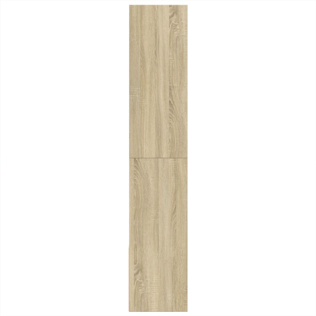 Boekenkast 100x36x189 cm bewerkt hout sonoma eikenkleurig is nu te koop bij PeponiXL, paradijselijk wonen!